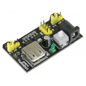 Breadboard Power Supply Module for MB-102 – Selectable 3.3V / 5V Dual Output for Electronics Prototyping
